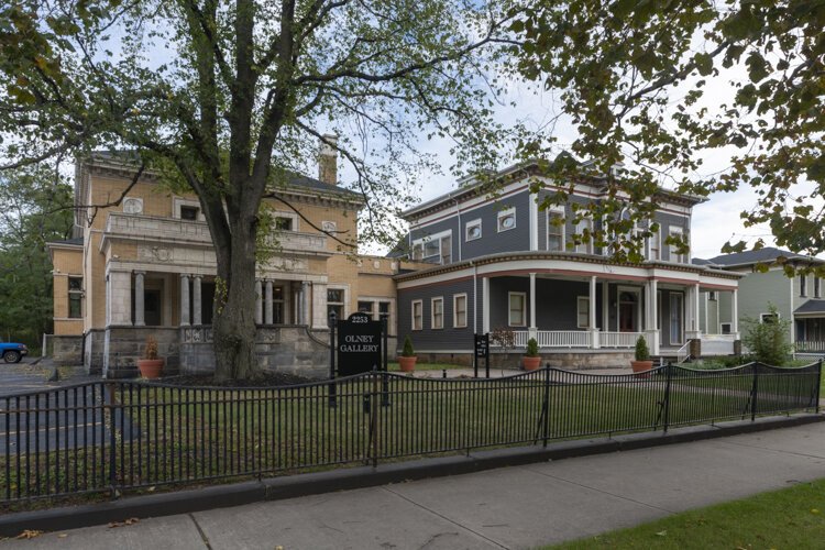 Olney Gallery (left) and Residence