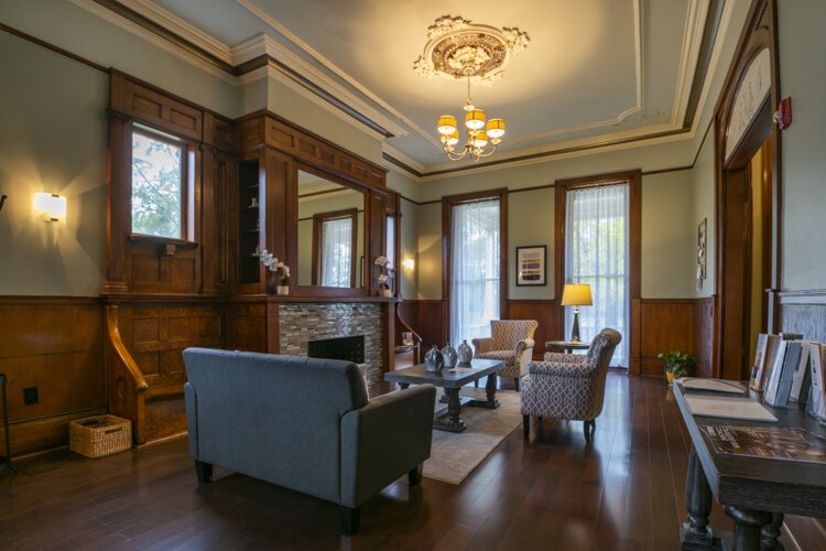 Interior of the Olney Residence.