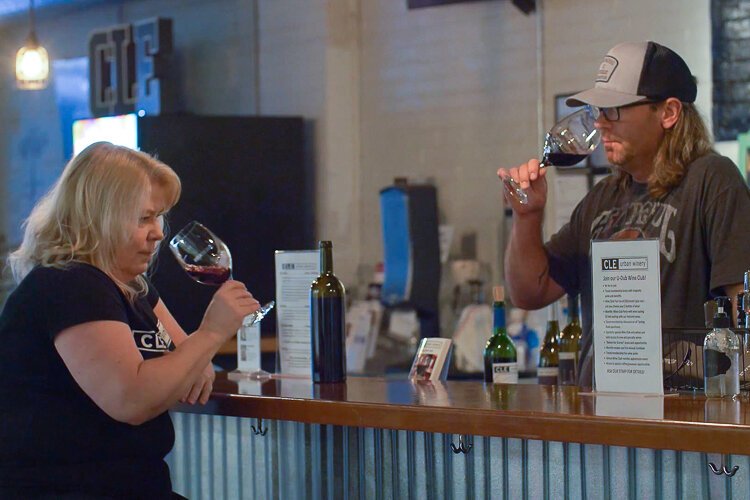 Still from filmmaker Carl Kriss’s doumentary “Creating Community Through Wine: The CLE Urban Winery”