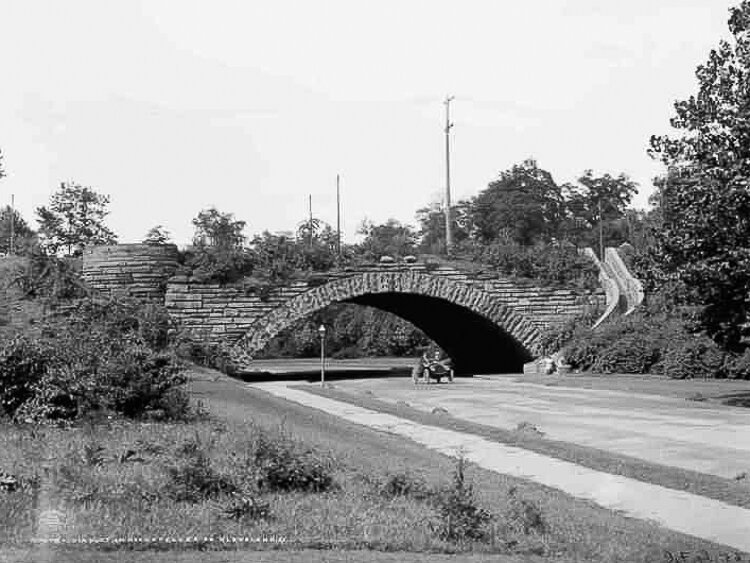 Rockefeller Park Bridge, 1908.