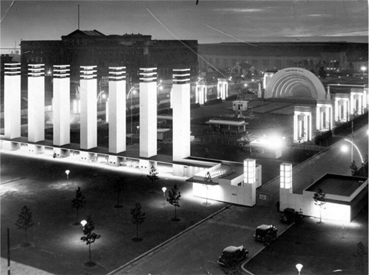 Main entrance to the Great Lakes Exposition