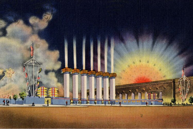 Main entrance to the Great Lakes Exposition