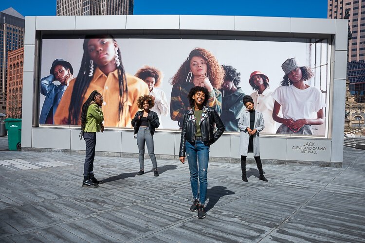 Da’Shaunae Marisa mural in Public Square