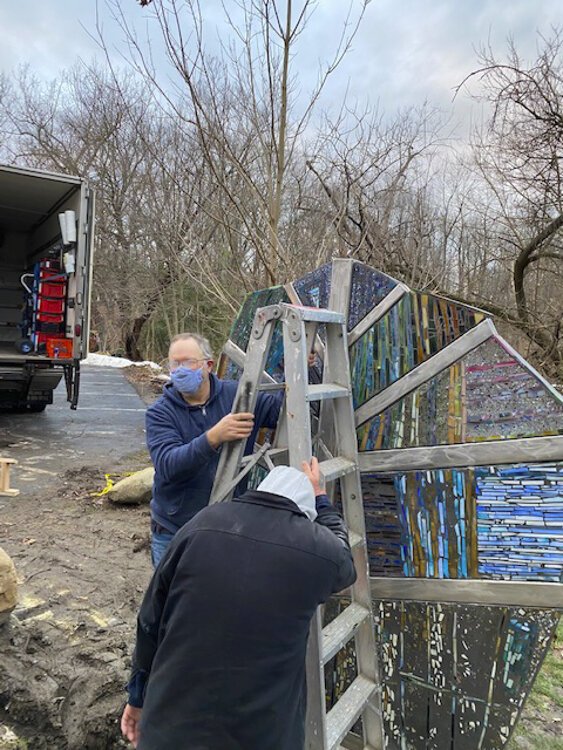 Erik Neff Art Installation at Nature Center at Shaker Lakes