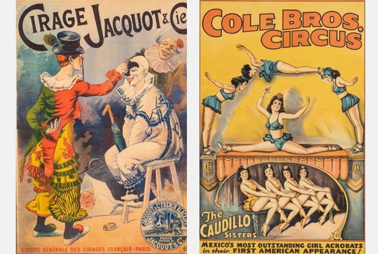 Vintage Circus Lithograph Posters
