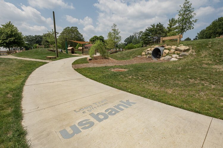 The new "Lindsey Family Play Space" playground at Upper Edgewater