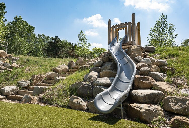 The new "Lindsey Family Play Space" playground at Upper Edgewater