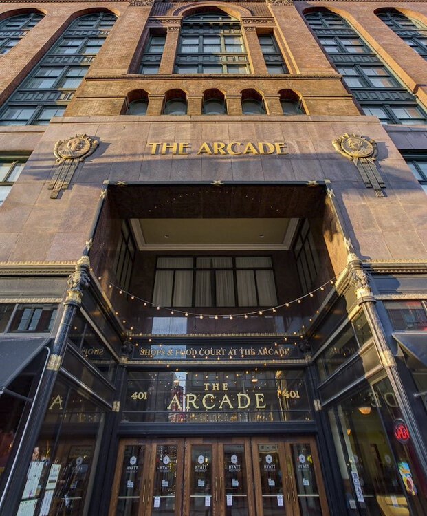 Cleveland Arcade Euclid Ave entrance