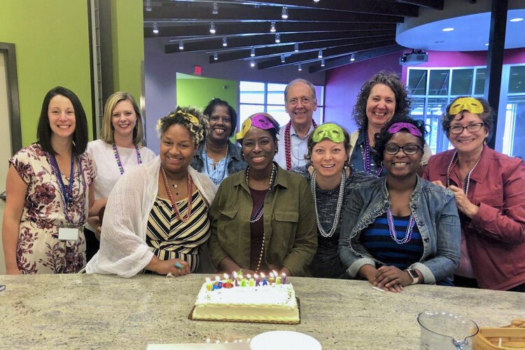 The Family Partners team at Cornucopia/Burten Bell Carr