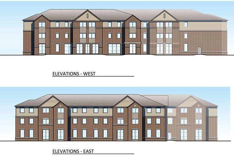 Rendering of the Cuyahoga TAY supportive housing development.