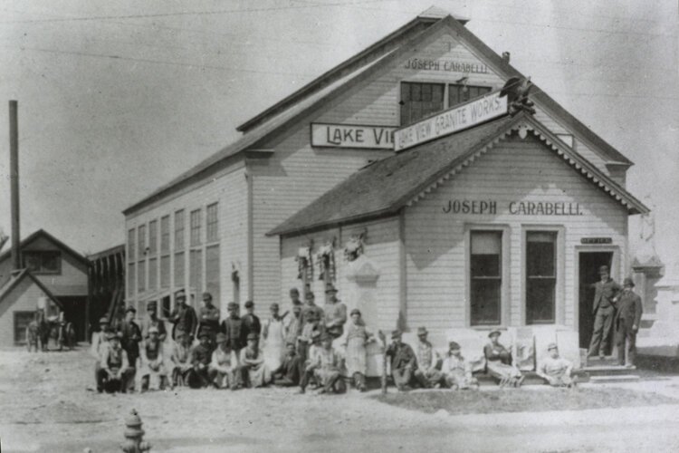 Lake View Granite Works  - Joseph Carabelli 1892