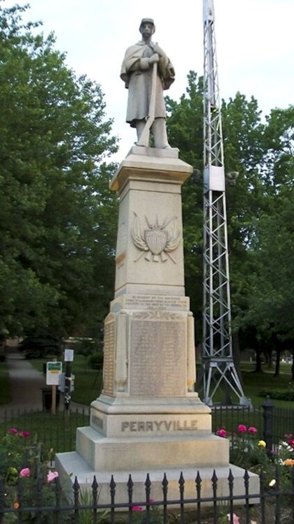 Carabelli executed several important Civil War monuments including one in downtown Willoughby.