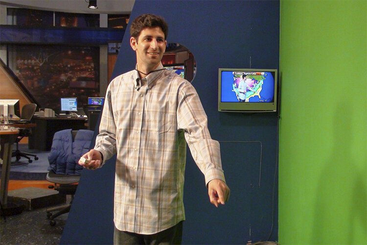 <span class="content-image-text">Daniel Seddiqui working with the WKYC Channel 3 morning weather team</span>