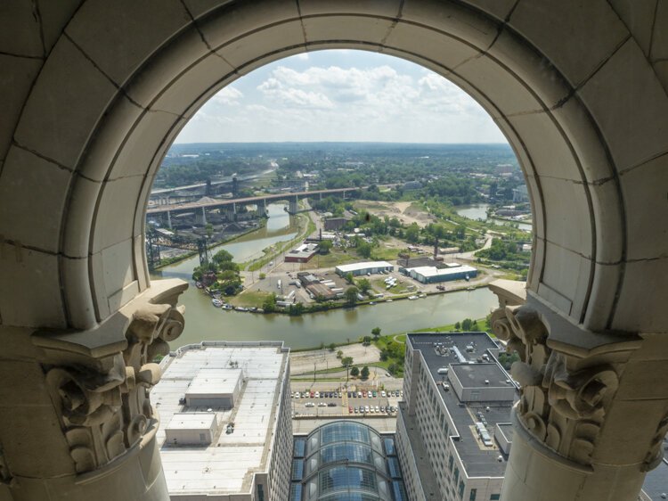 View from the Terminal Tower looking south.