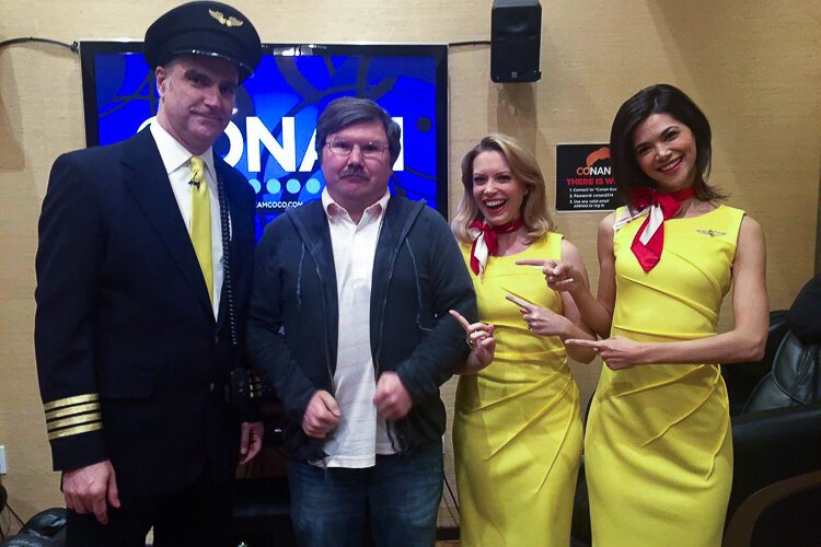 Michael Busch backstage @Conan - 2016