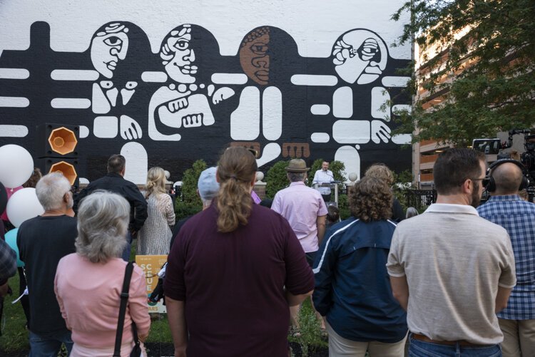 ‘Life is Sharing the Same Park Bench’ mural dedication