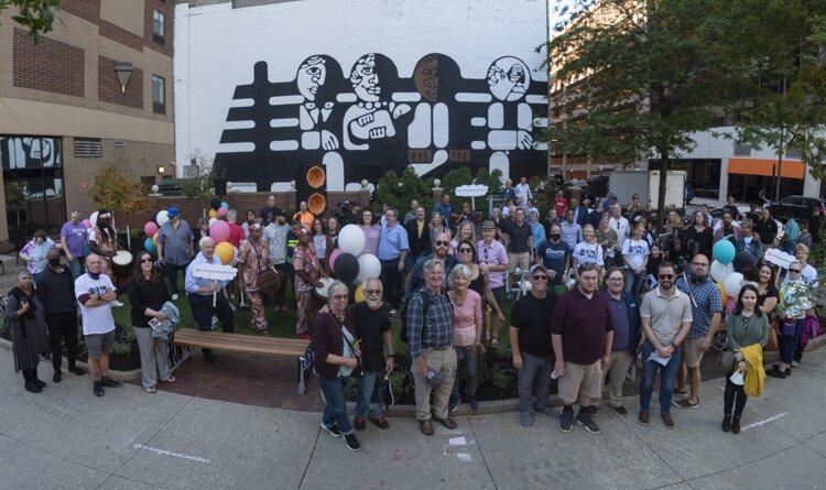 ‘Life is Sharing the Same Park Bench’ mural dedication