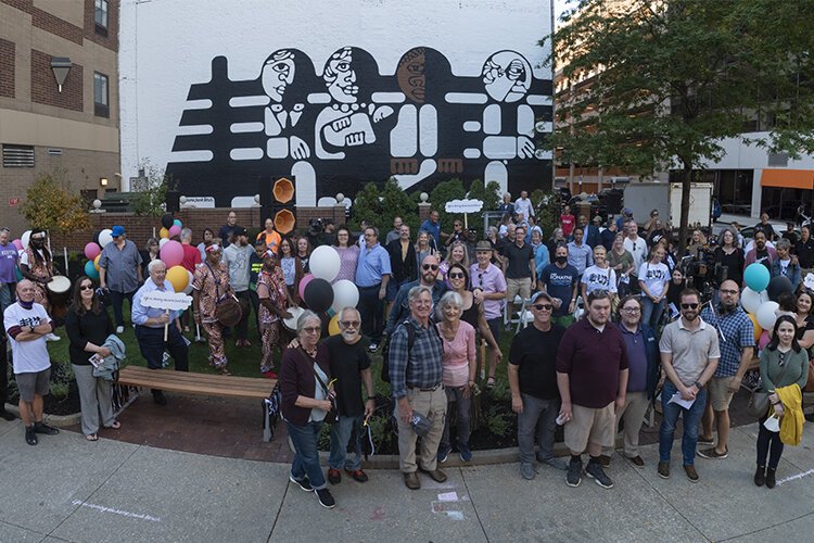 ‘Life is Sharing the Same Park Bench’ mural dedication