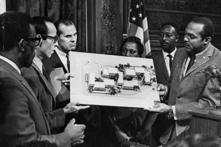 Carl Stokes Presents Hough Revitalization Effort, October 25, 1968 .