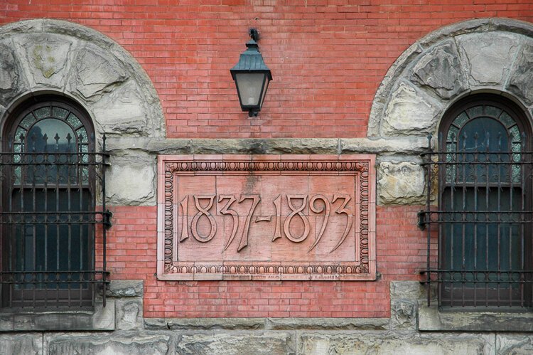 Grays Armory exterior detail