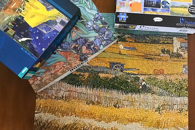 "When I construct Van Gogh's images, I brim with melancholy want. I want to sip the absinthe, step into the church at Auvers, and walk endlessly through his fields of wheat and flowers".