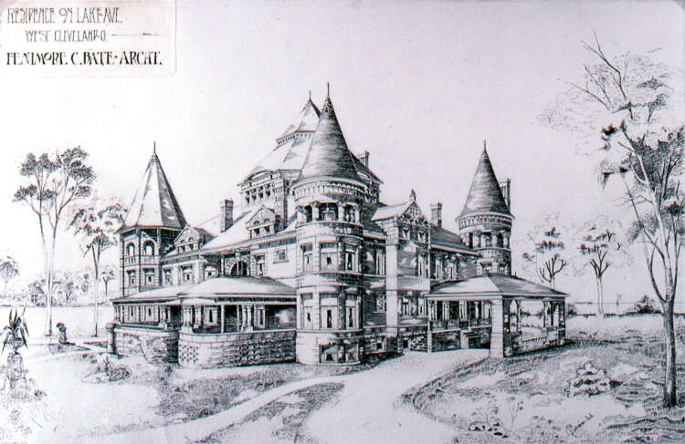 Residence on Lake Ave., West Cleveland ca. 1890, Fenimore C. Bate, architect/designer