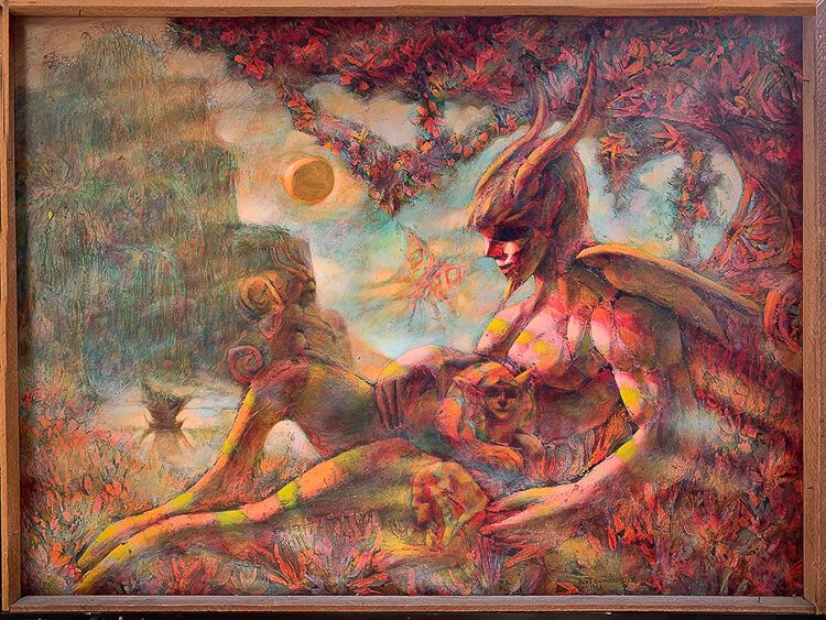 Burt Shonberg (1933-1977) Title Unknown (Lucifer in the Garden) 1961