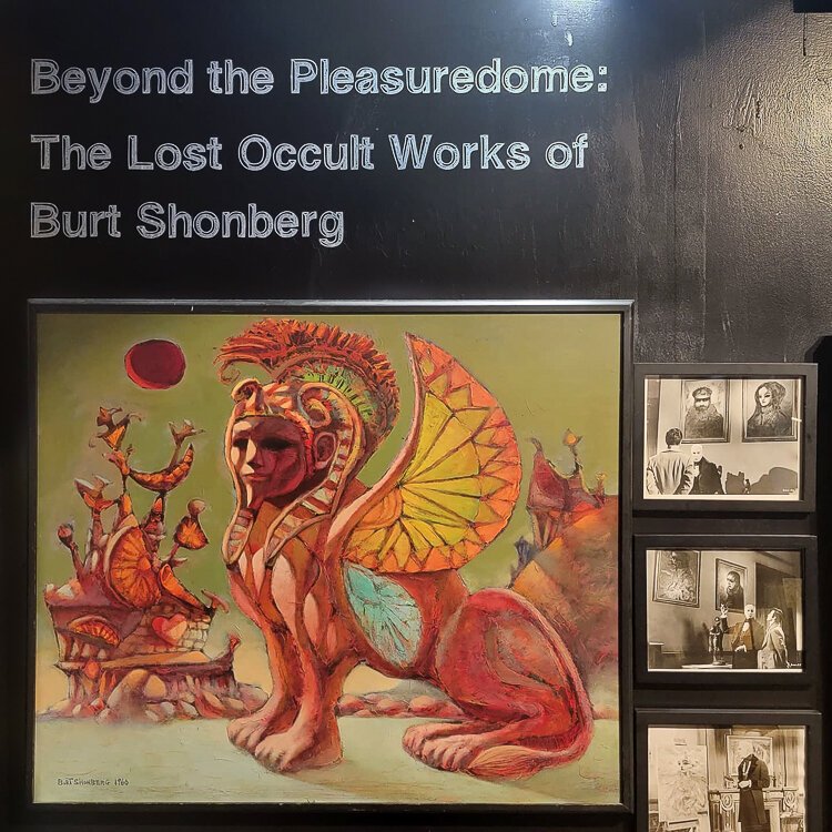 <span class="content-image-text">Beyond The Pleasure Dome: The Lost Occult World of Burt Shonberg exhibit</span>