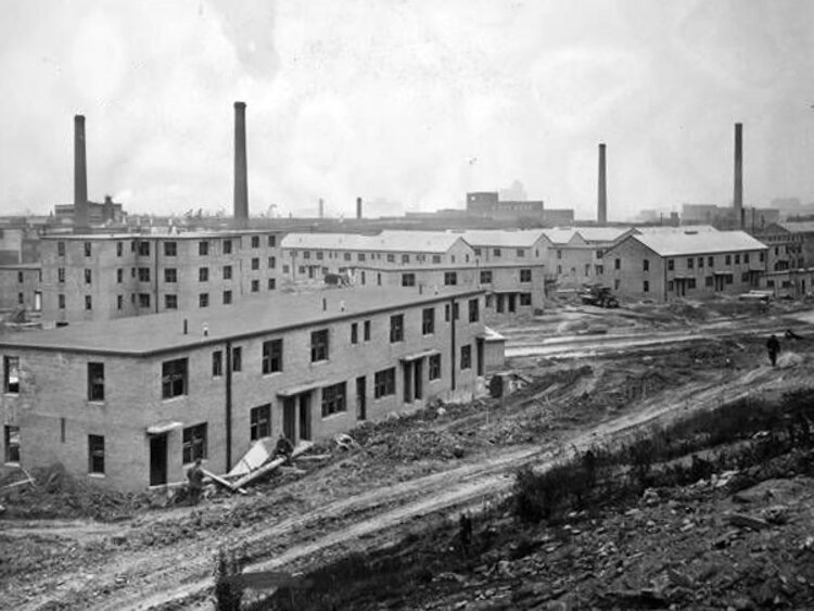 Woodhill Homes public housing development, 1939 .