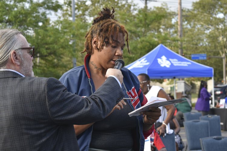 <span class="content-image-text">Ashley B., a local childhood advocate who lives in Central, talks about the need for mental health services targeted toward youth in the neighborhood.</span>