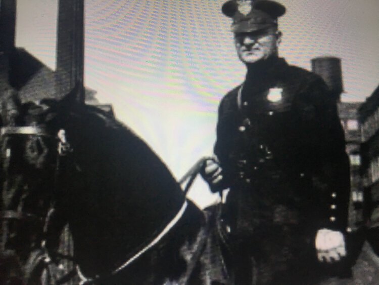 <span class="content-image-text">Jim Matowitz on duty in the early 1920s</span>