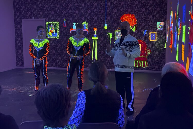 Waterloo Arts this month has been hosting DayGloLAB—an artistic experiment with Day-Glo paint that includes live demos and workshops, conversations and talks, hands-on activities, rehearsals and performances.