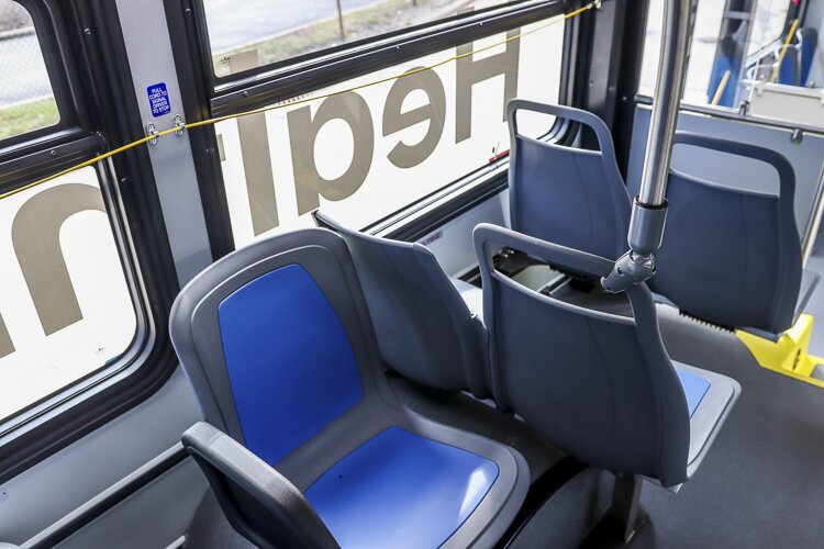 <span class="content-image-text">Contoured plastic seats make for a more comfortable ride while also allowing for better sanitation.</span>