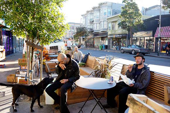 Euclid Avenue Bike Corral and Parklet