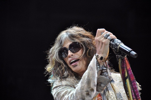 <span class="content-image-text">Aerosmith's Steven Tyler, captured by Joe Kleon</span>