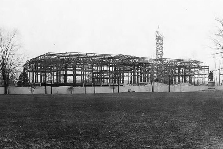 Museum construction site, March 17, 1914