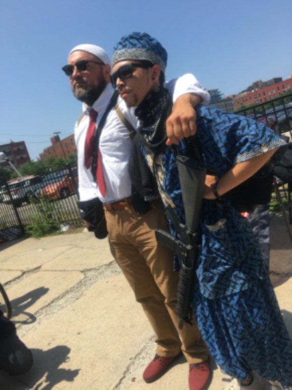 Gun rights activists at the RNC