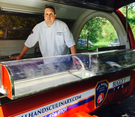 Jason Lawenda mans his Food Buggy