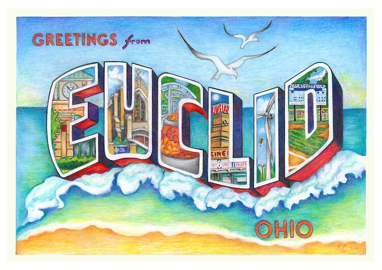 Greetings from Euclid mural