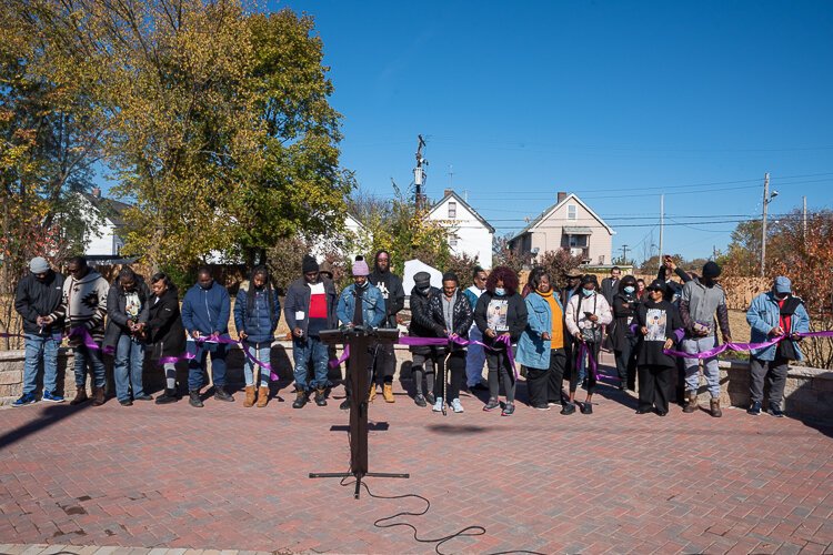 Ribbon Cutting at the grand opening of Garden of Eleven Angels.