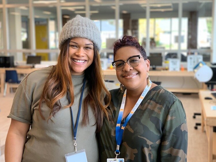 Andrea Fields and Sanya Henley of Euclid Early Learning Village