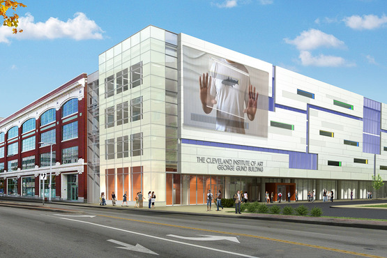 Rendering of The Cleveland Institute of Art completed