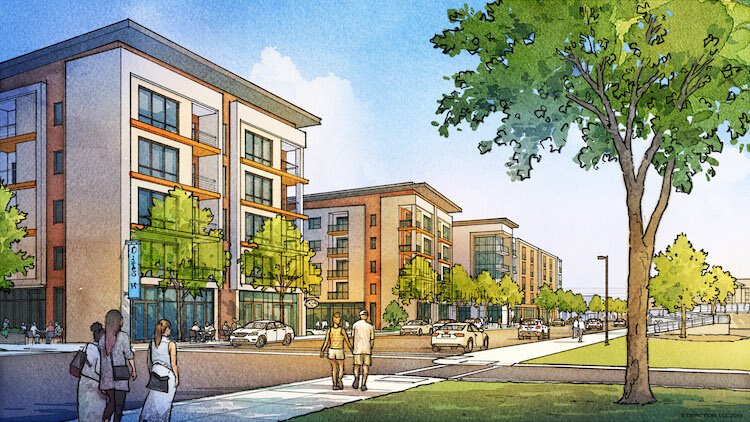 Rendering of development on W. 25th St.