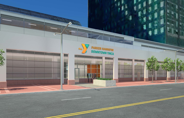 Rendering of new YMCA at the Galleria